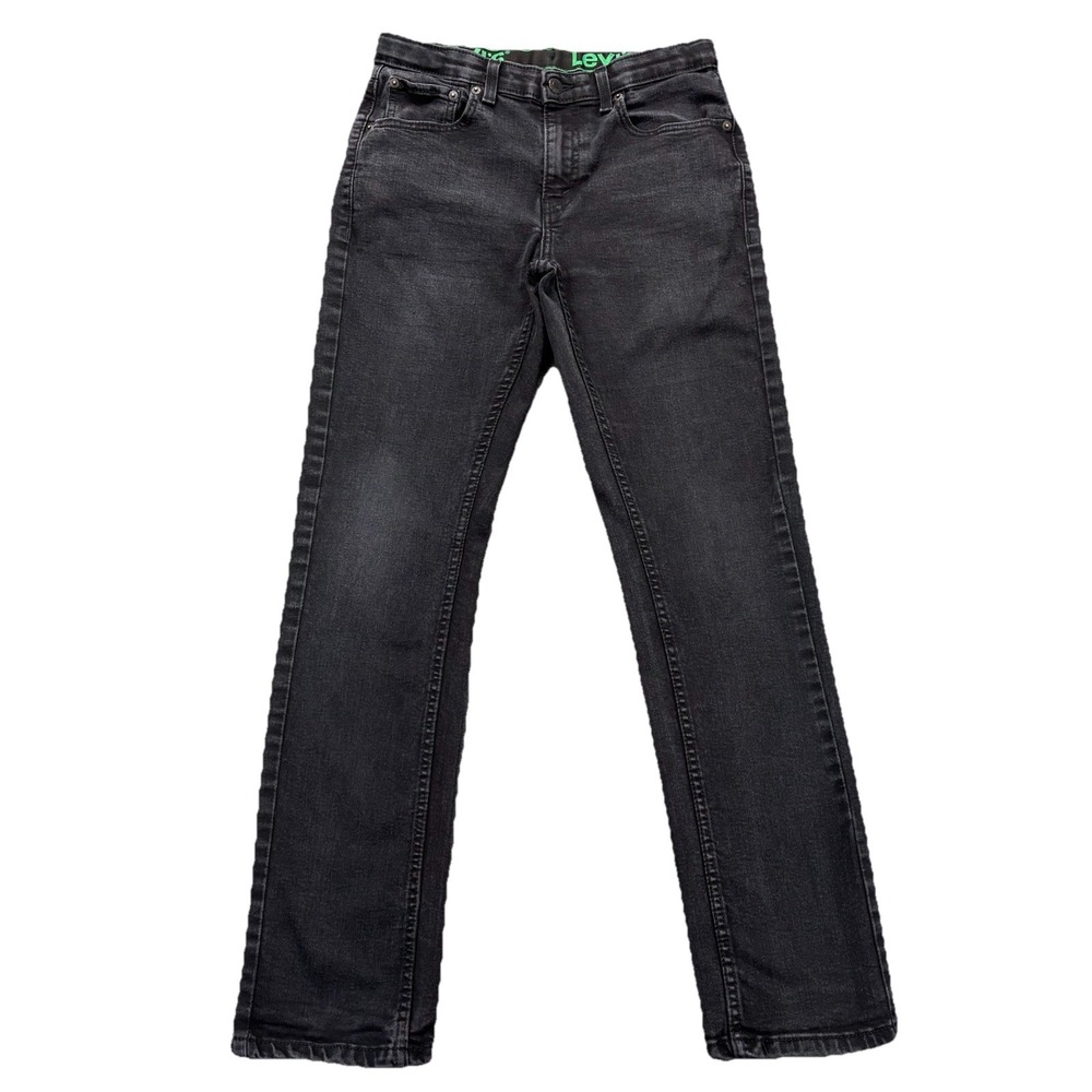 Levi's 511 Jeans Boys 16 Regular Black Denim W28xL29 Slim Stretch Kids School
